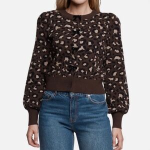 Express animal print cardigan. Size xs.